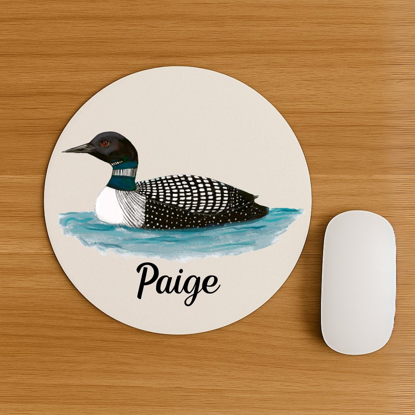 Common Loon Mousepad - MerikaArt