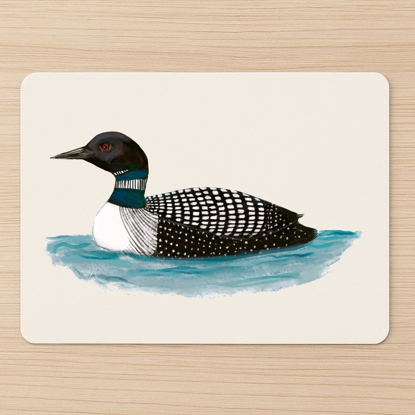 Common Loon Mousepad - MerikaArt