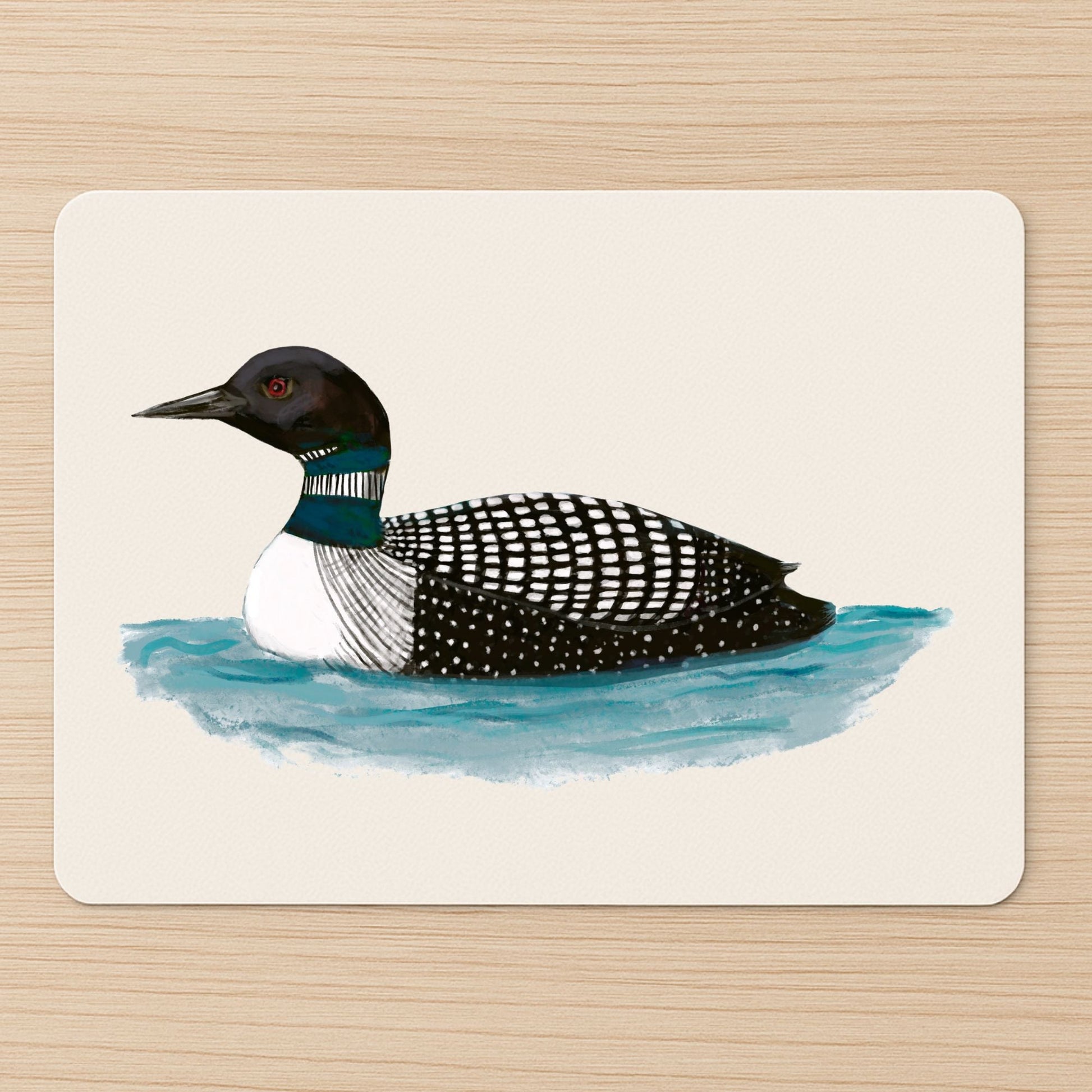 Common Loon Mousepad - MerikaArt