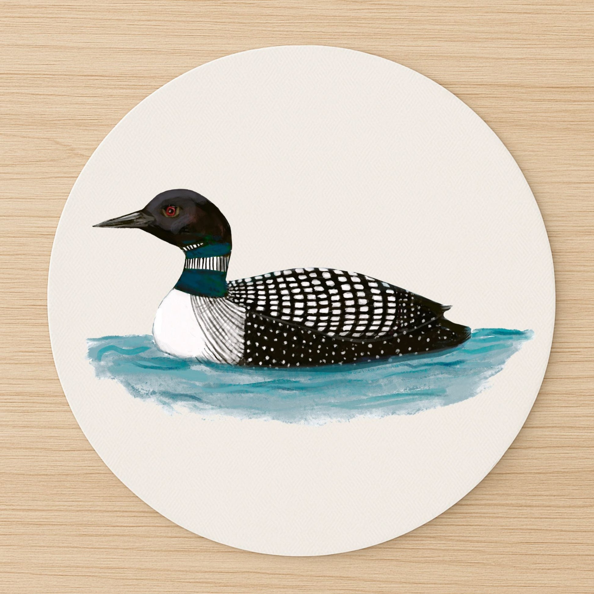 Common Loon Mousepad - MerikaArt