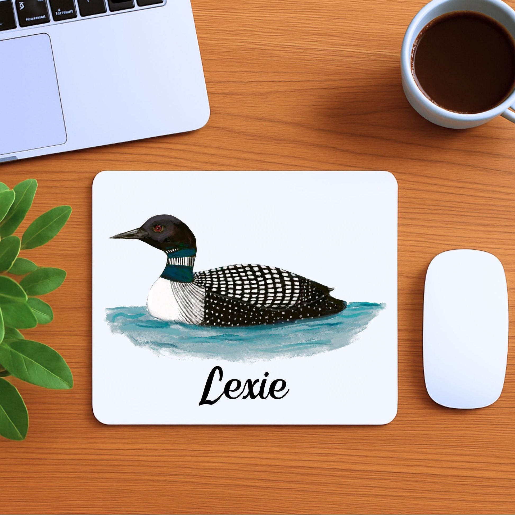 Common Loon Mousepad - MerikaArt