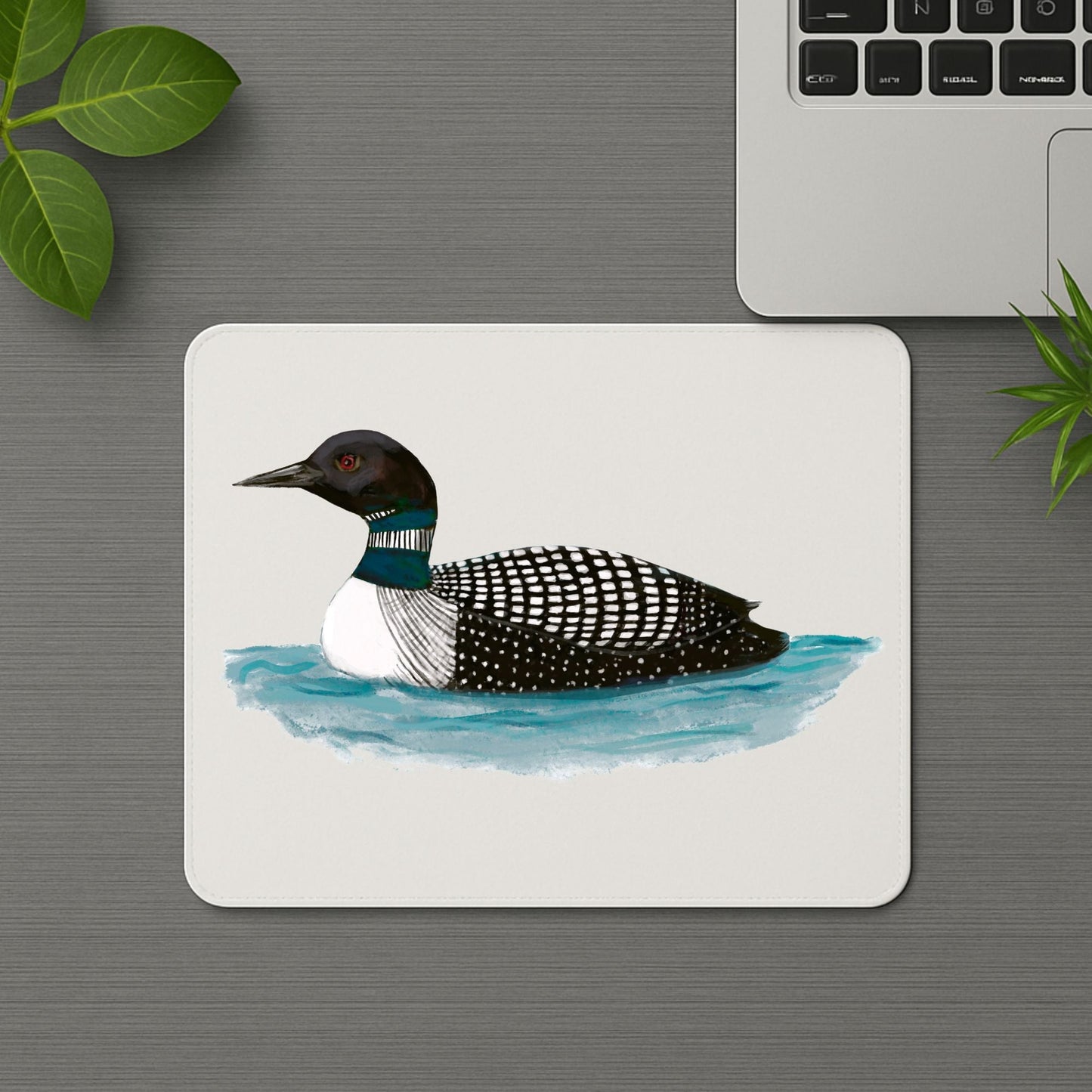 Common Loon Mousepad - MerikaArt