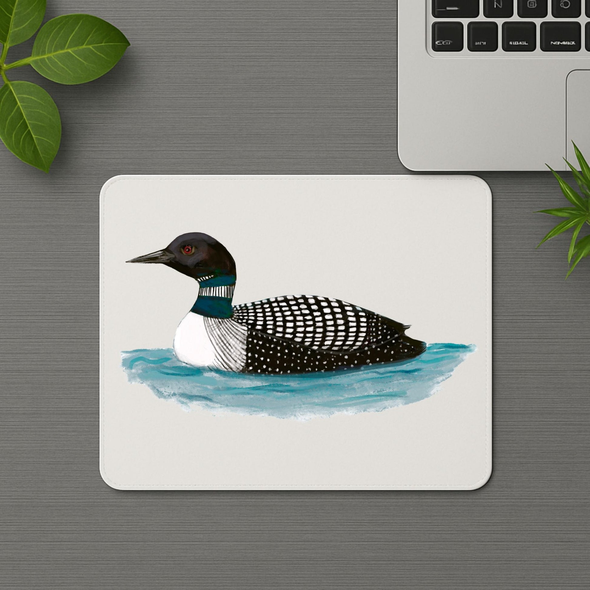 Common Loon Mousepad - MerikaArt