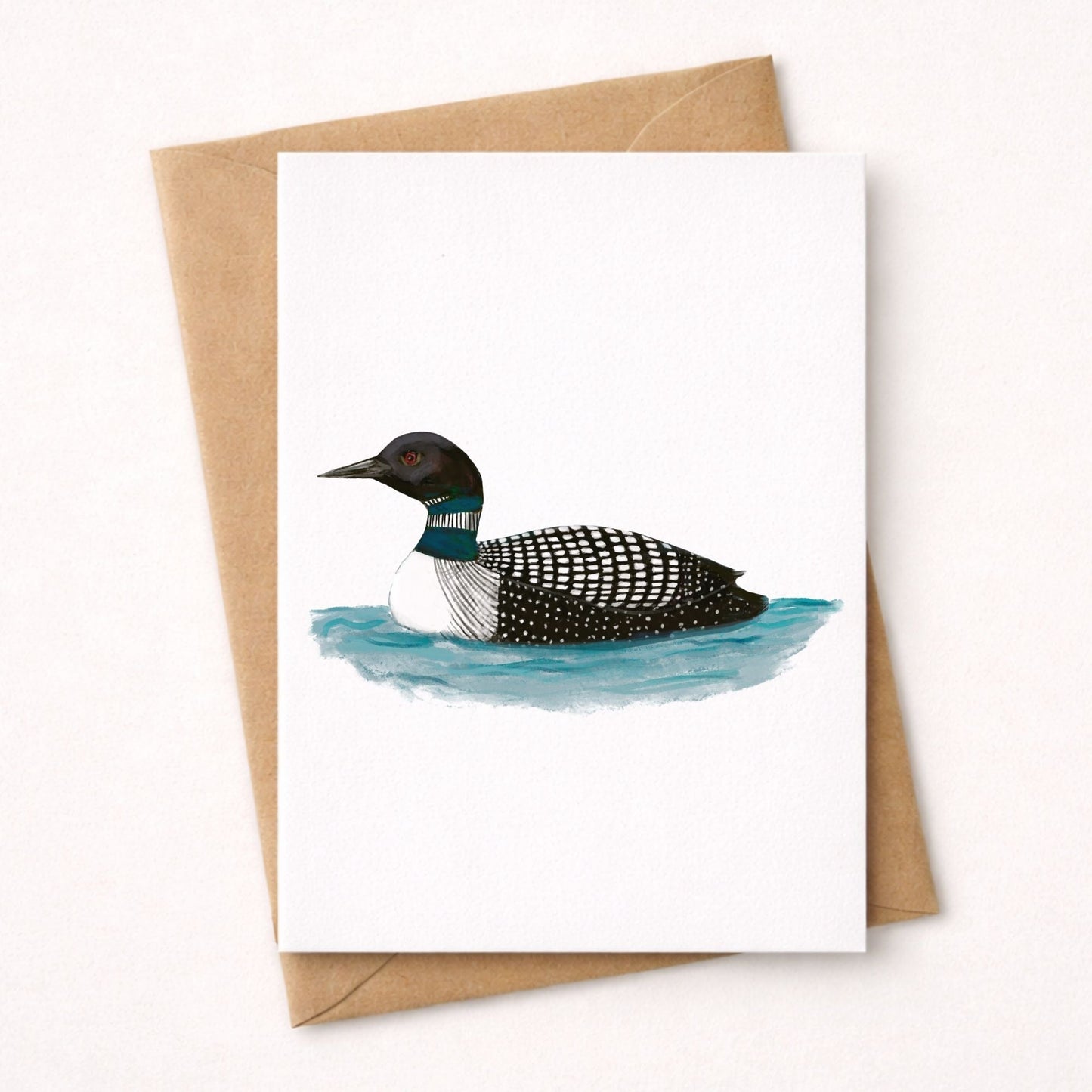 Common Loon Postcard - MerikaArt