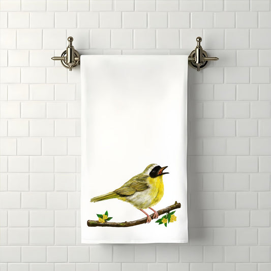 Common Yellowthroat Bathroom Towel - MerikaArt