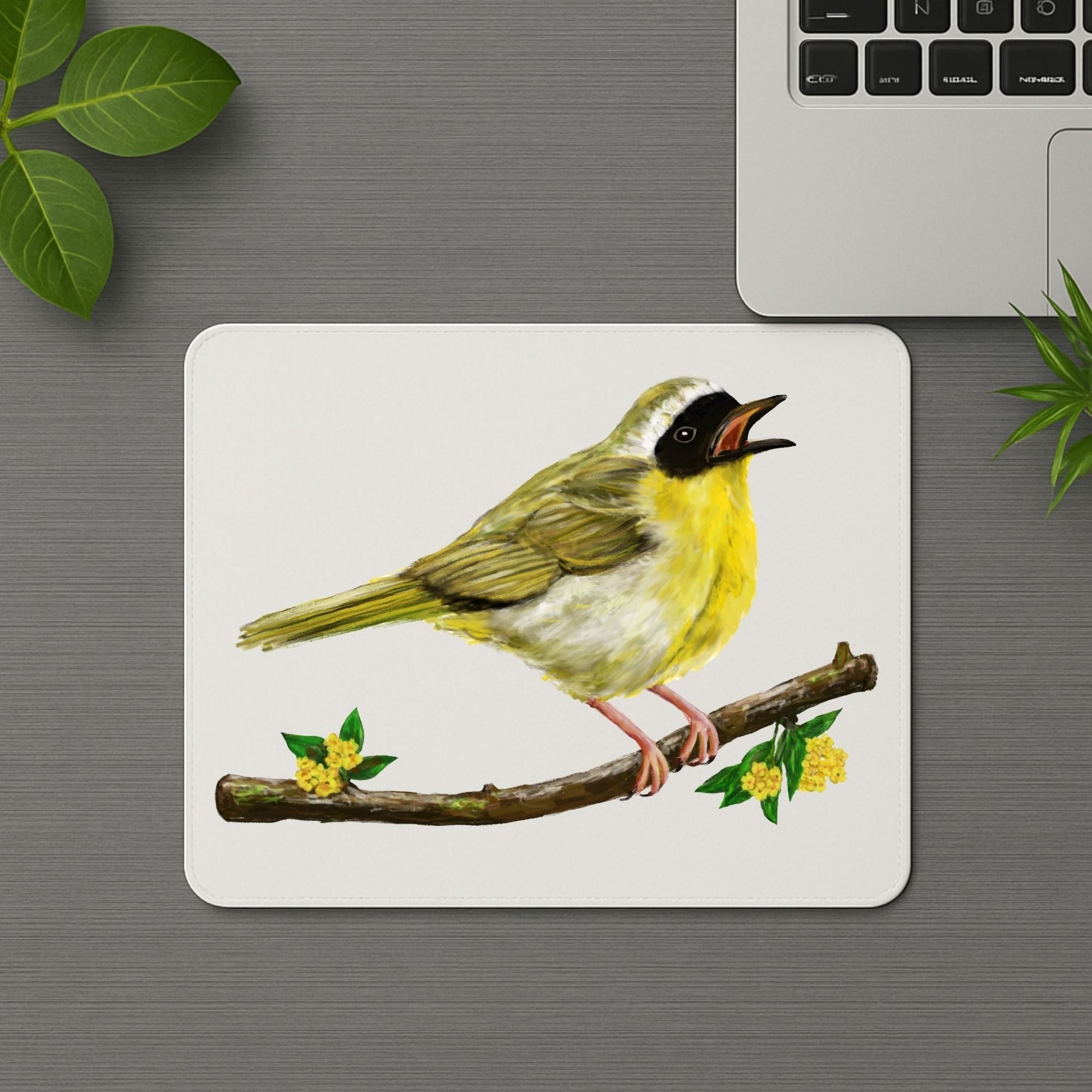 Common Yellowthroat Mousepad - MerikaArt