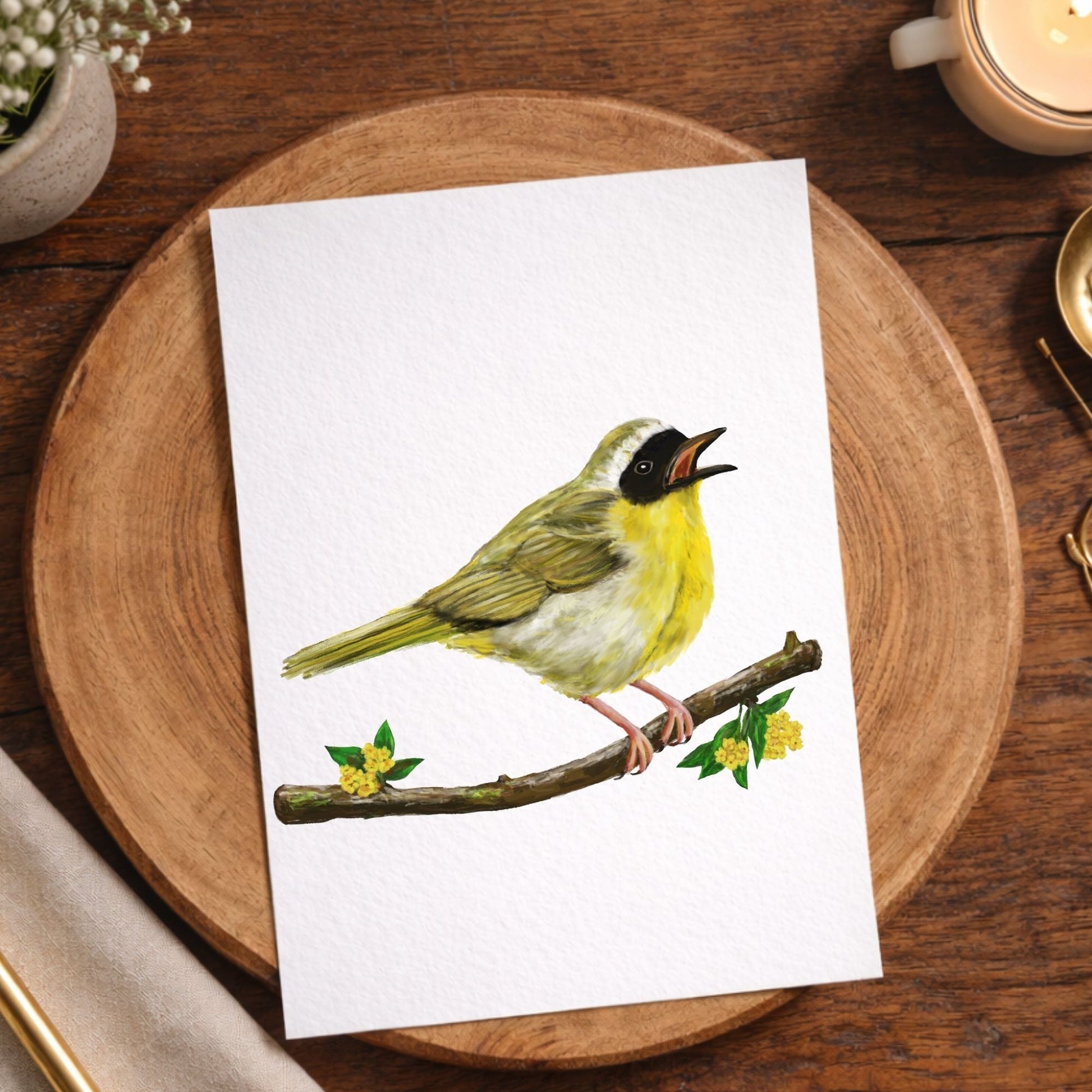 Common Yellowthroat Postcard - MerikaArt
