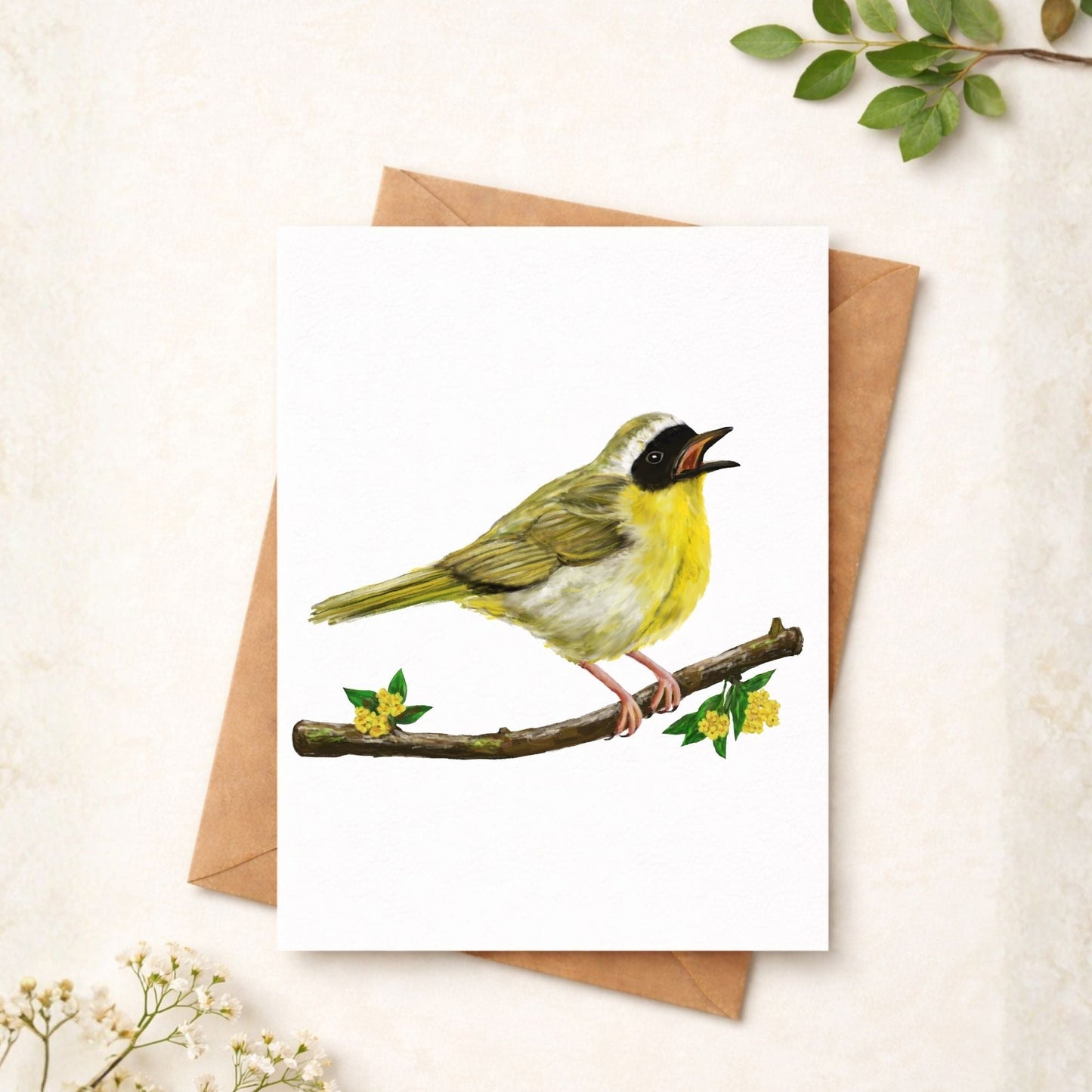 Common Yellowthroat Postcard - MerikaArt