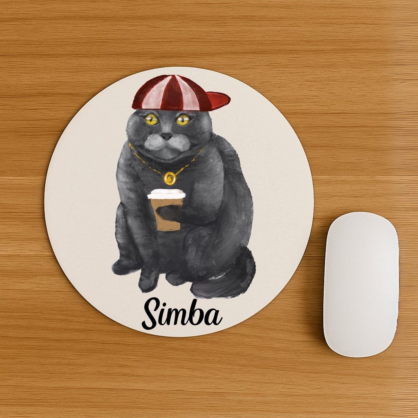 Cool British Shorthair Cat Mousepad - MerikaArt