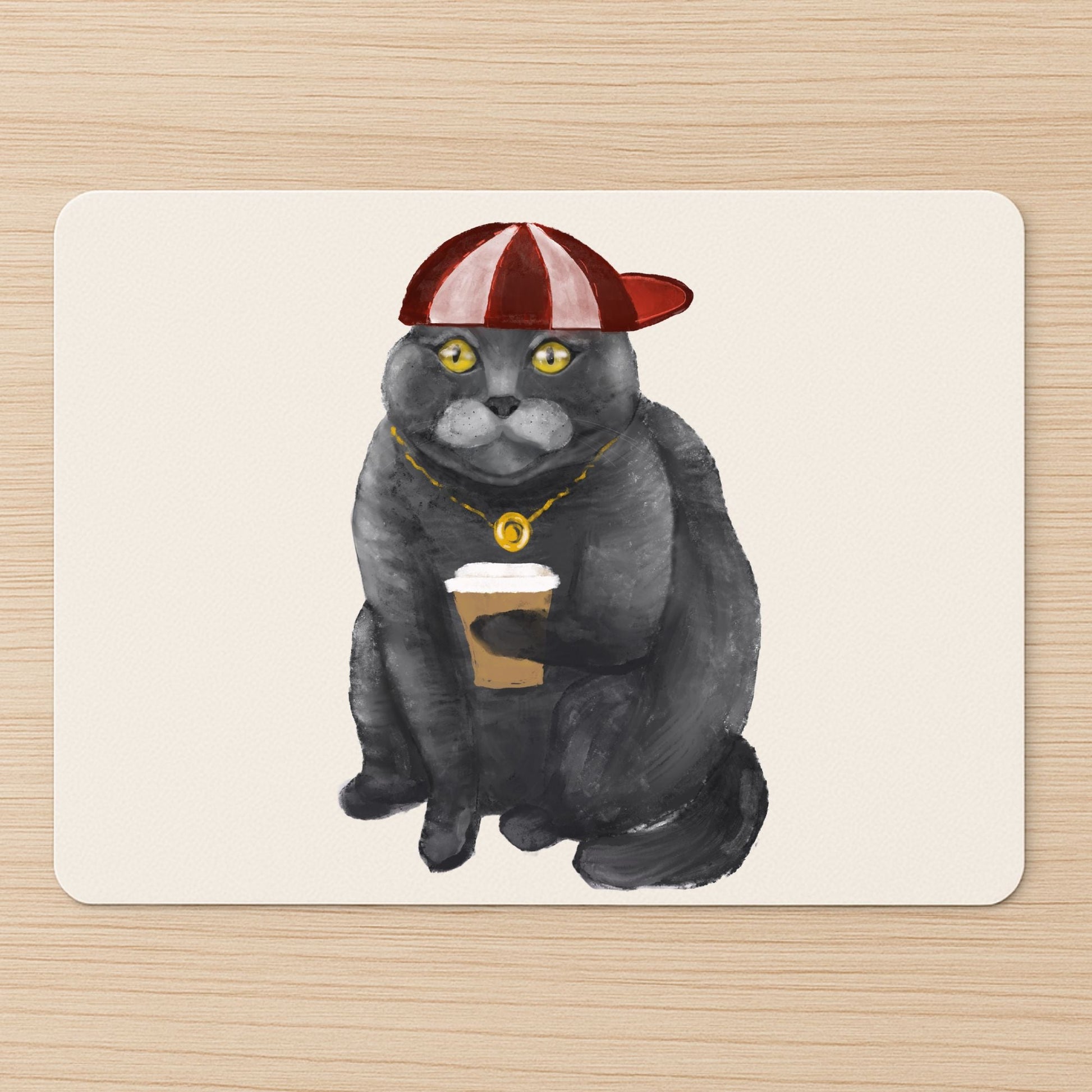 Cool British Shorthair Cat Mousepad - MerikaArt