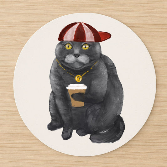 Cool British Shorthair Cat Mousepad - MerikaArt