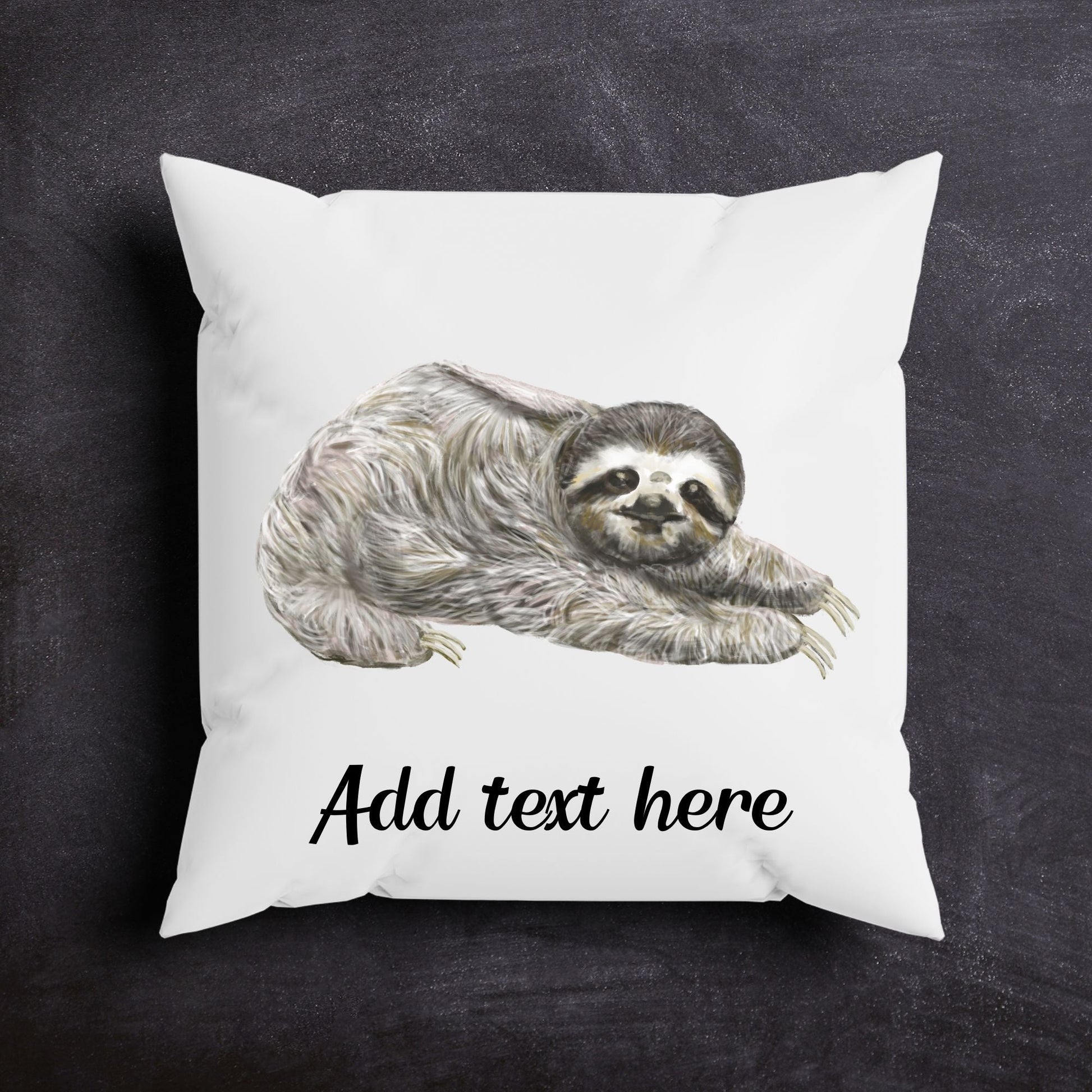 Cozy Sloth Pillow - Relaxing and Nature - Inspired Home Decor - MerikaArt