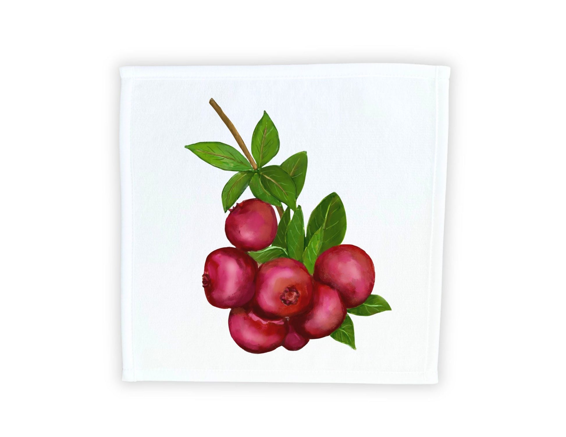 Cranberry Washcloth - MerikaArt