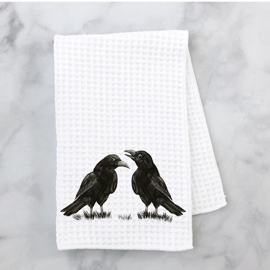 Crows Kitchen Towel - MerikaArt