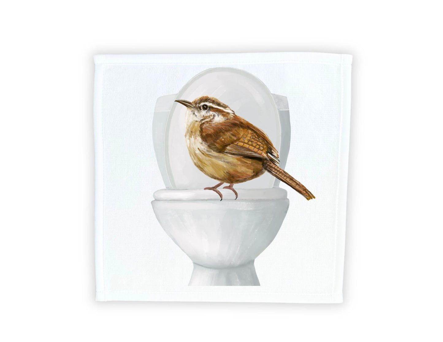 Curious Bird Toilet Washcloth – A Fun Gift for Bird Enthusiasts - MerikaArt