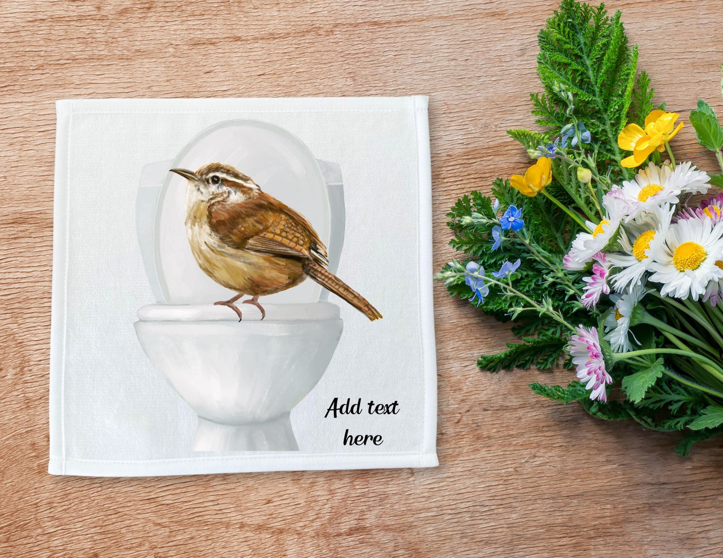 Curious Bird Toilet Washcloth – A Fun Gift for Bird Enthusiasts - MerikaArt