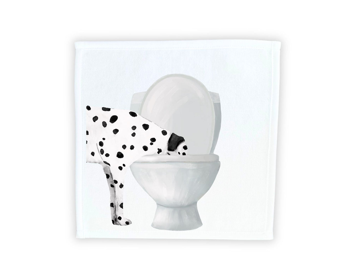 Dalmatian Toilet Washcloth - MerikaArt