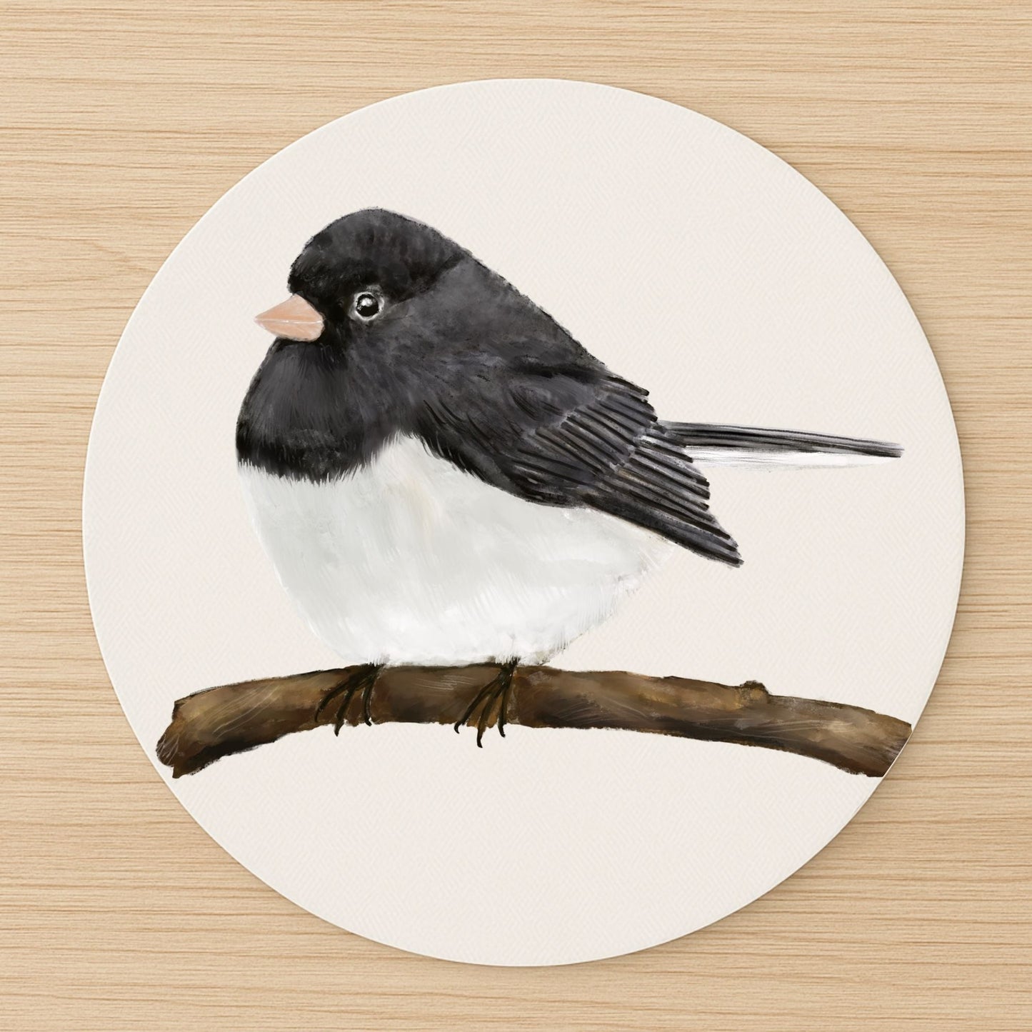 Dark - eyed Junco Mousepad - MerikaArt