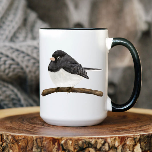 Dark - Eyed Junco Mug - MerikaArt