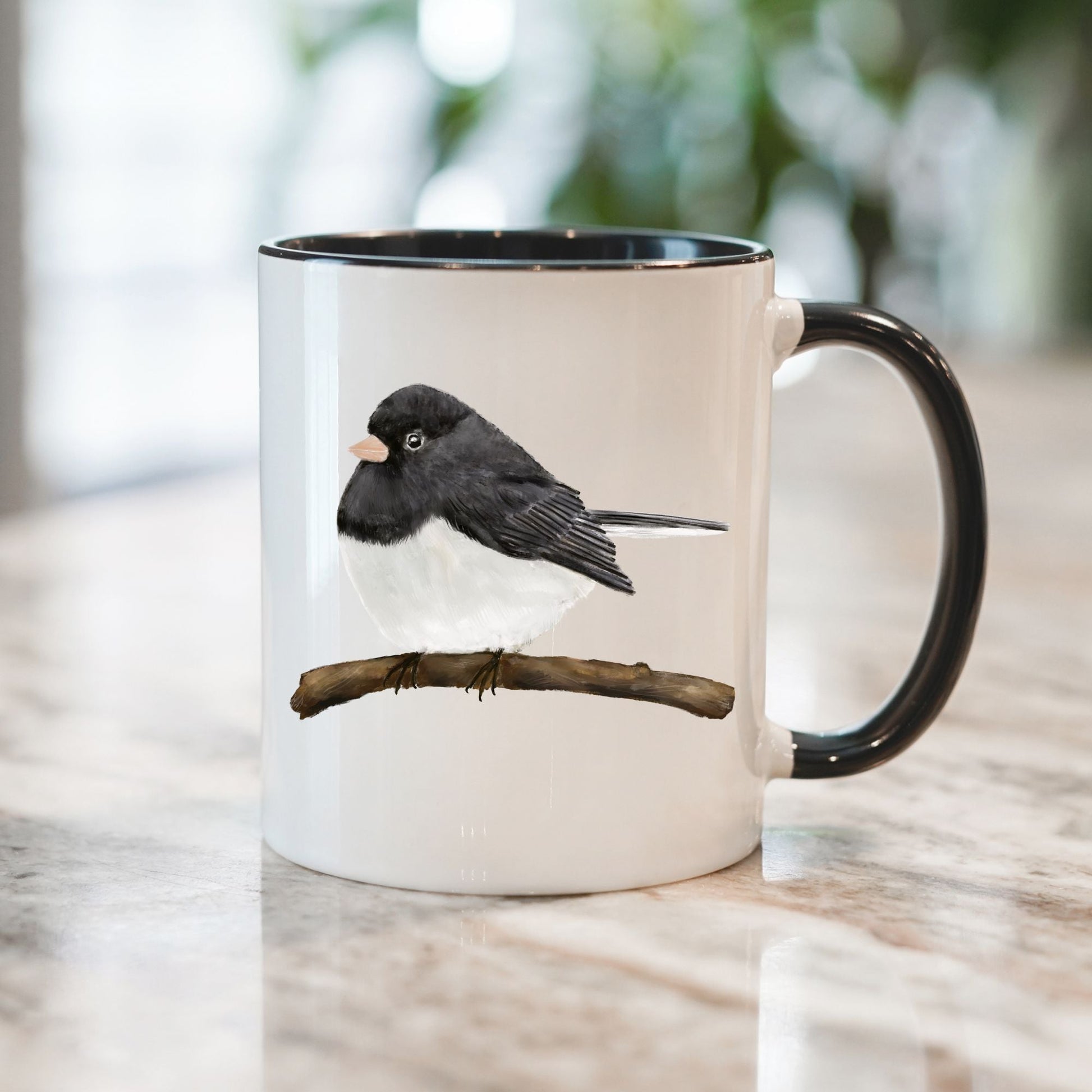 Dark - Eyed Junco Mug - MerikaArt