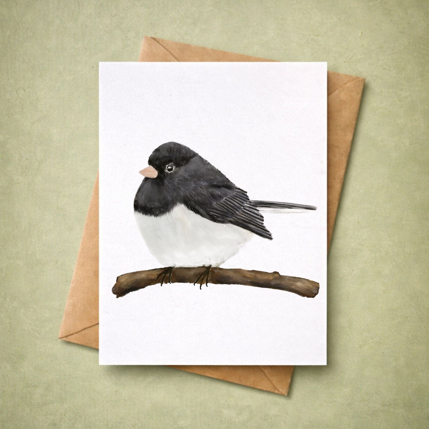 Dark - eyed Junco Postcard - MerikaArt