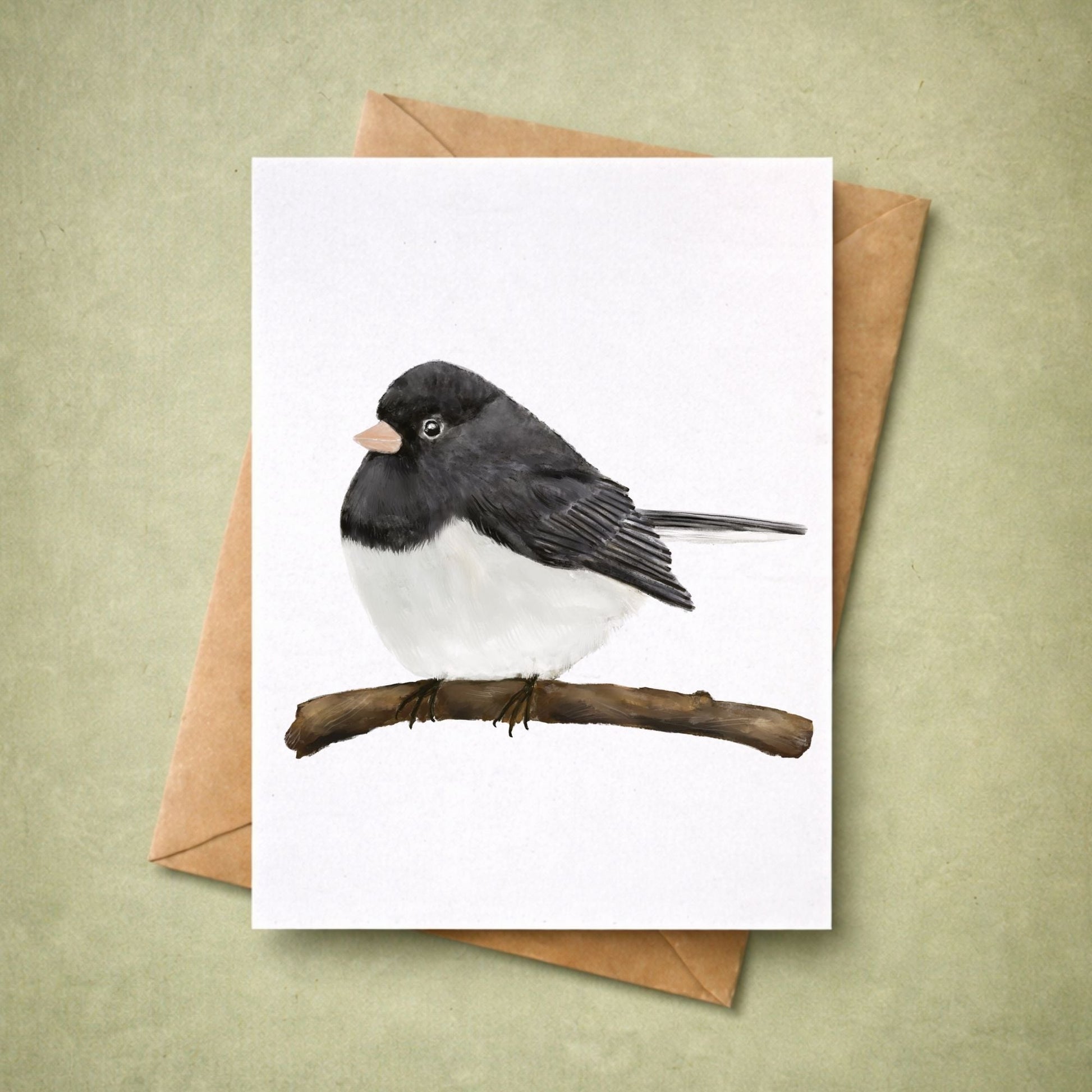 Dark - eyed Junco Postcard - MerikaArt