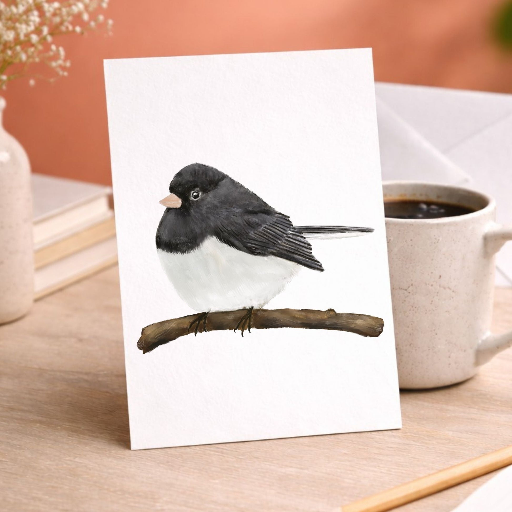 Dark - eyed Junco Postcard - MerikaArt