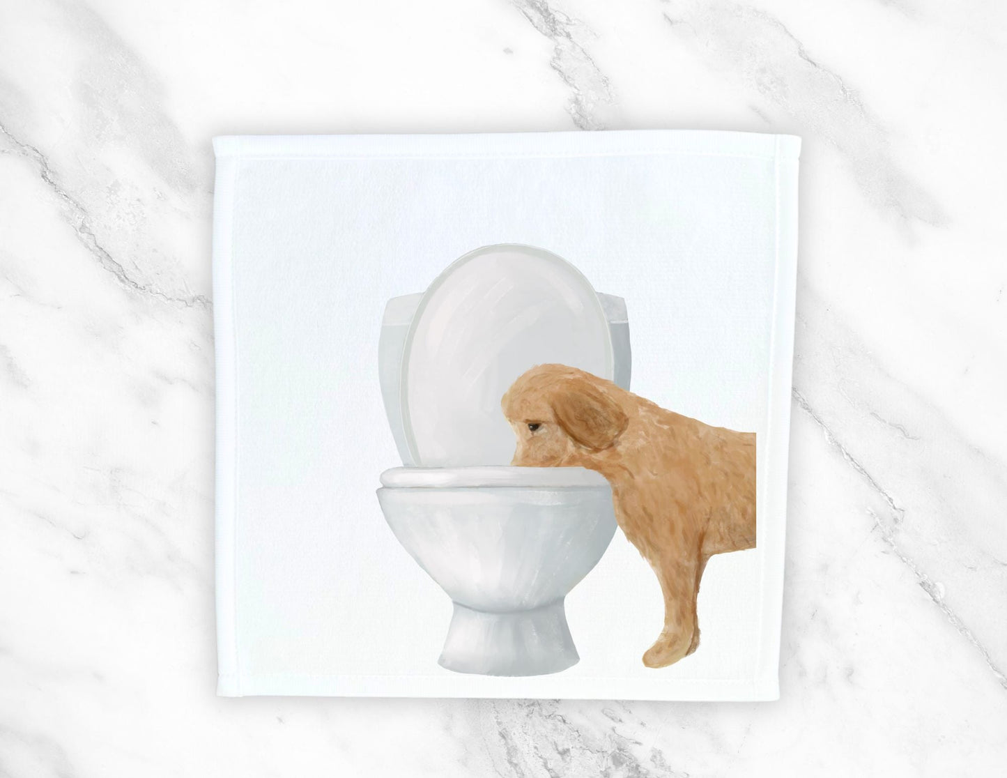 Dog Toilet Washcloth - MerikaArt