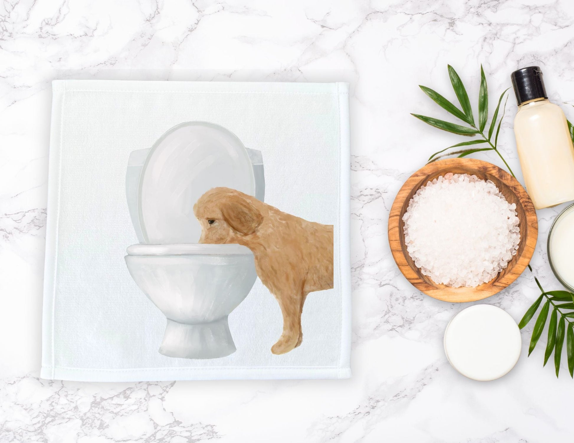 Dog Toilet Washcloth - MerikaArt