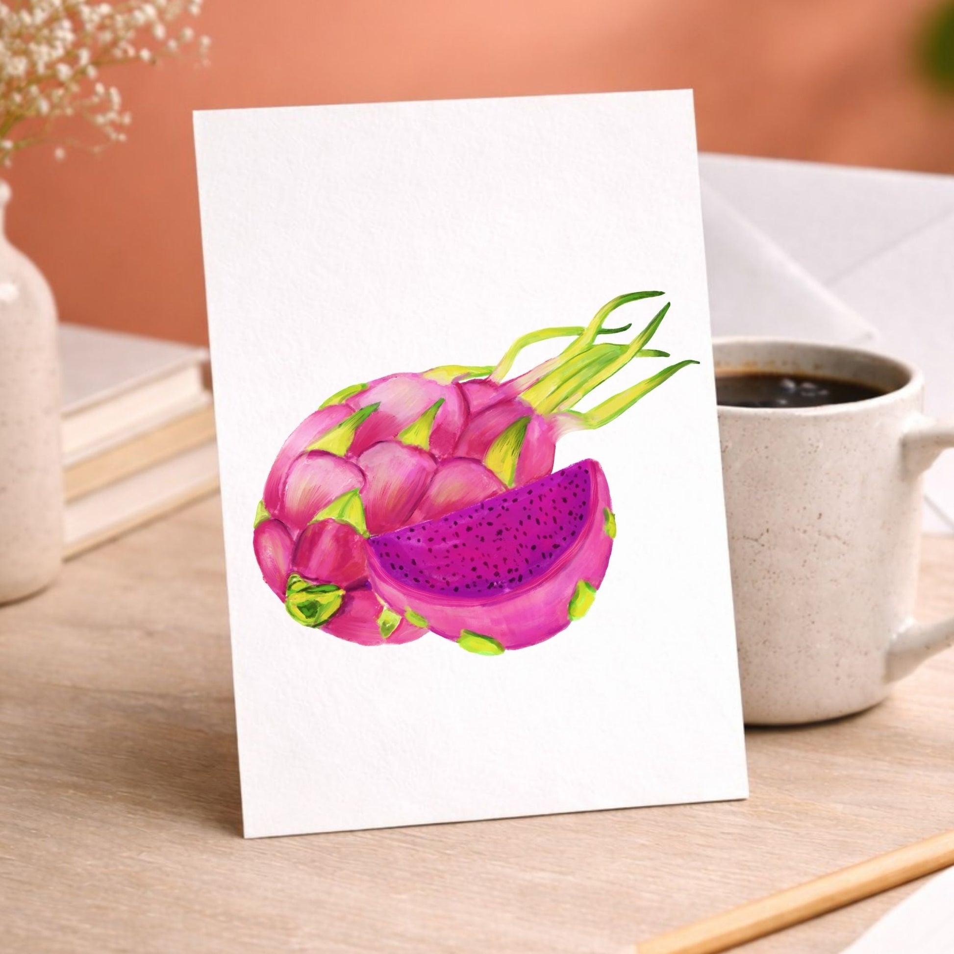 Dragon Fruit Postcard - MerikaArt