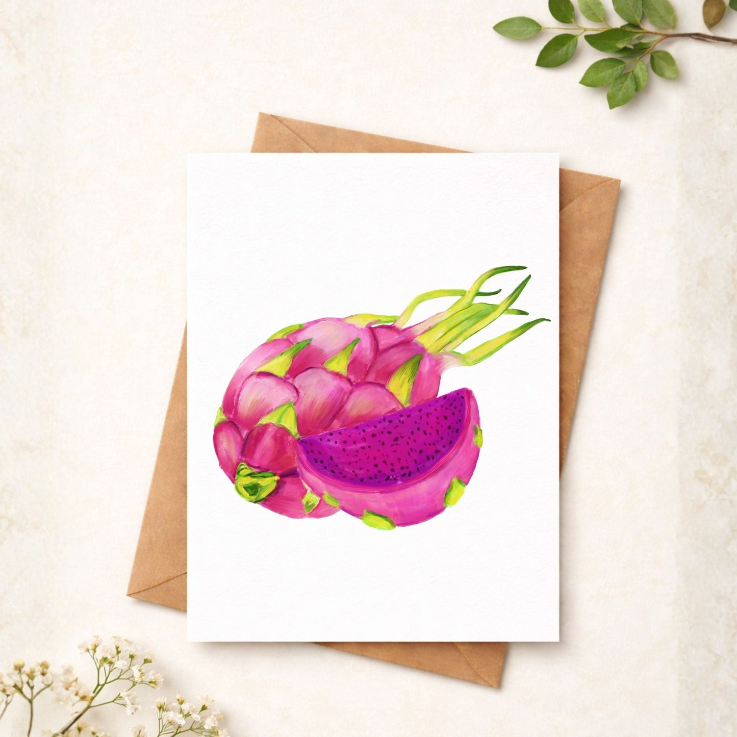 Dragon Fruit Postcard - MerikaArt