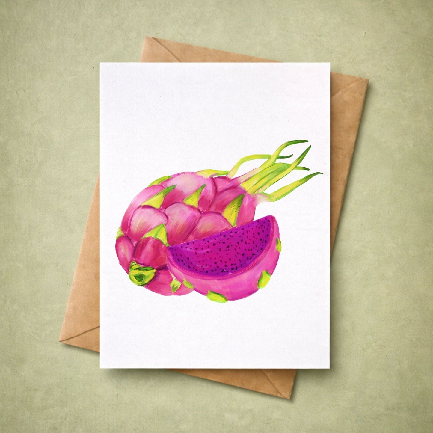 Dragon Fruit Postcard - MerikaArt
