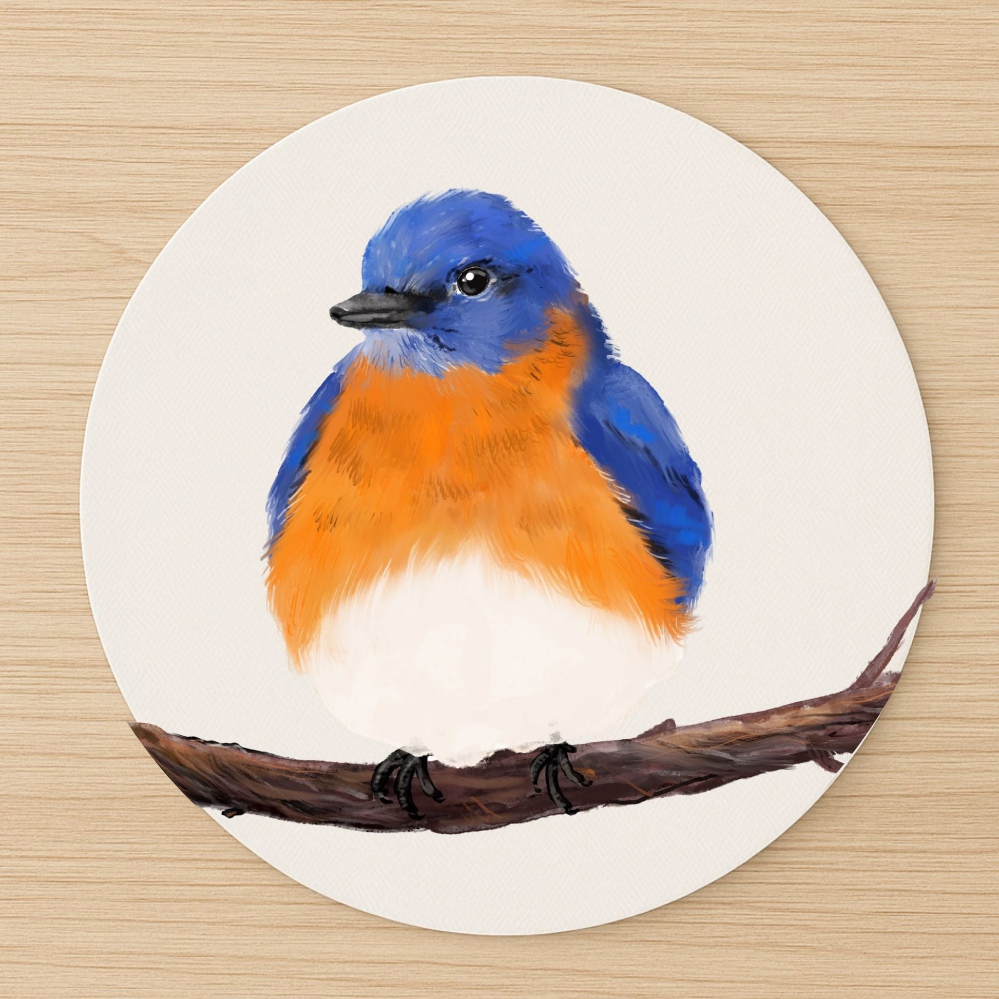 Eastern Bluebird Mousepad - MerikaArt