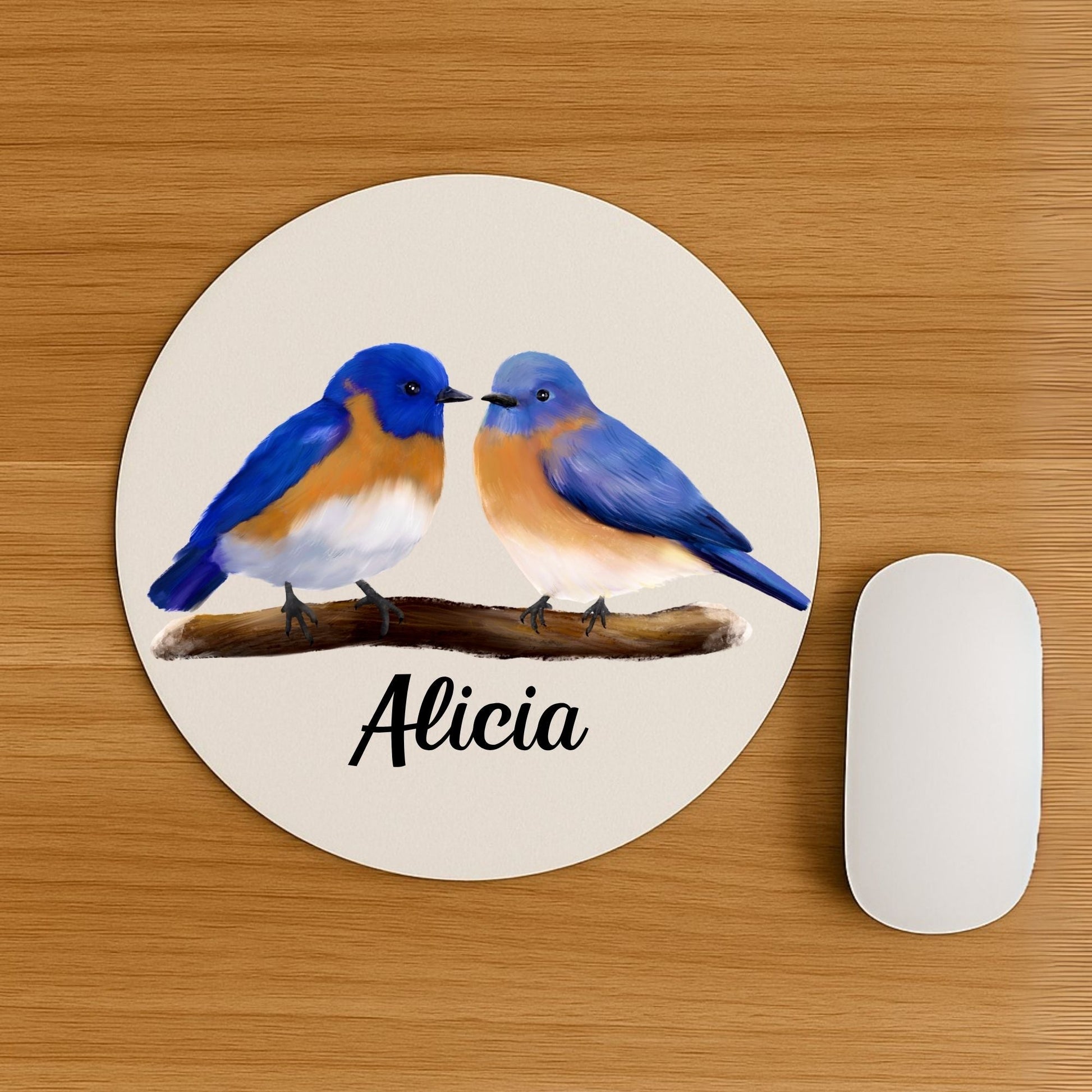 Eastern Bluebird Mousepad - MerikaArt