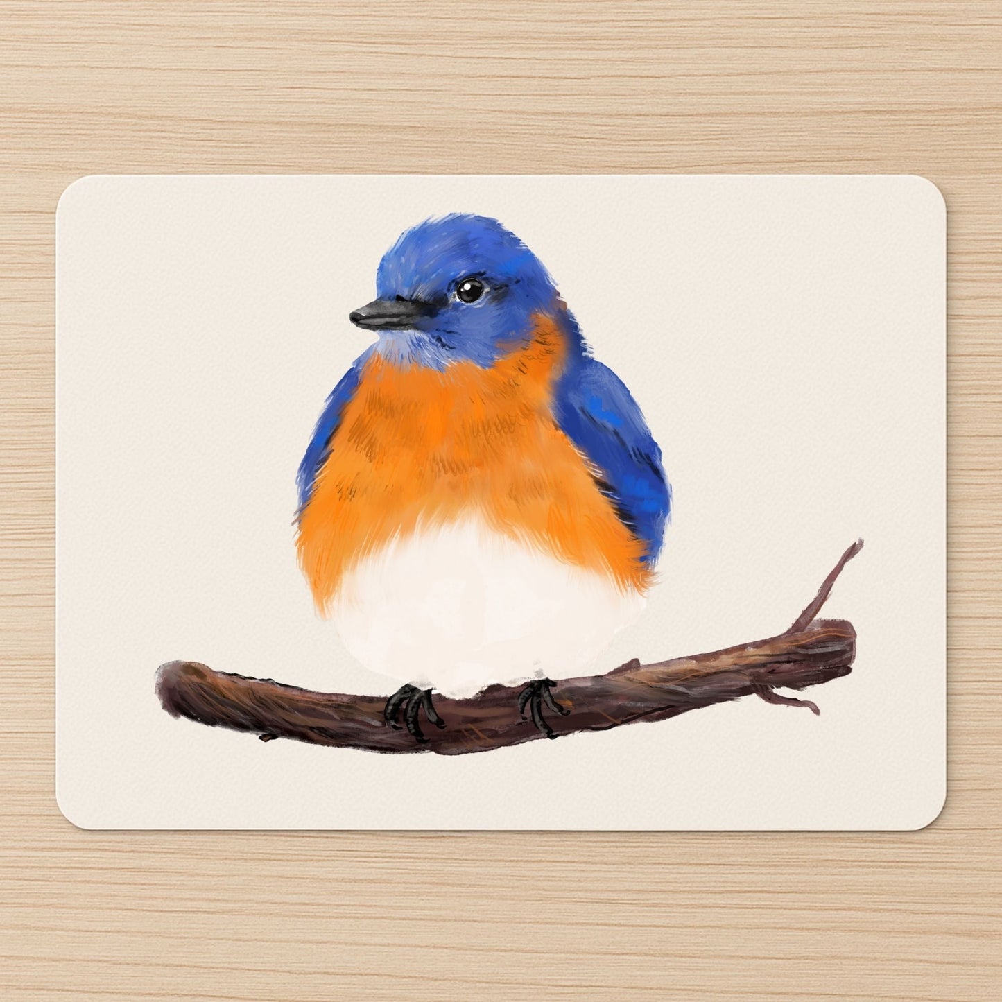 Eastern Bluebird Mousepad - MerikaArt