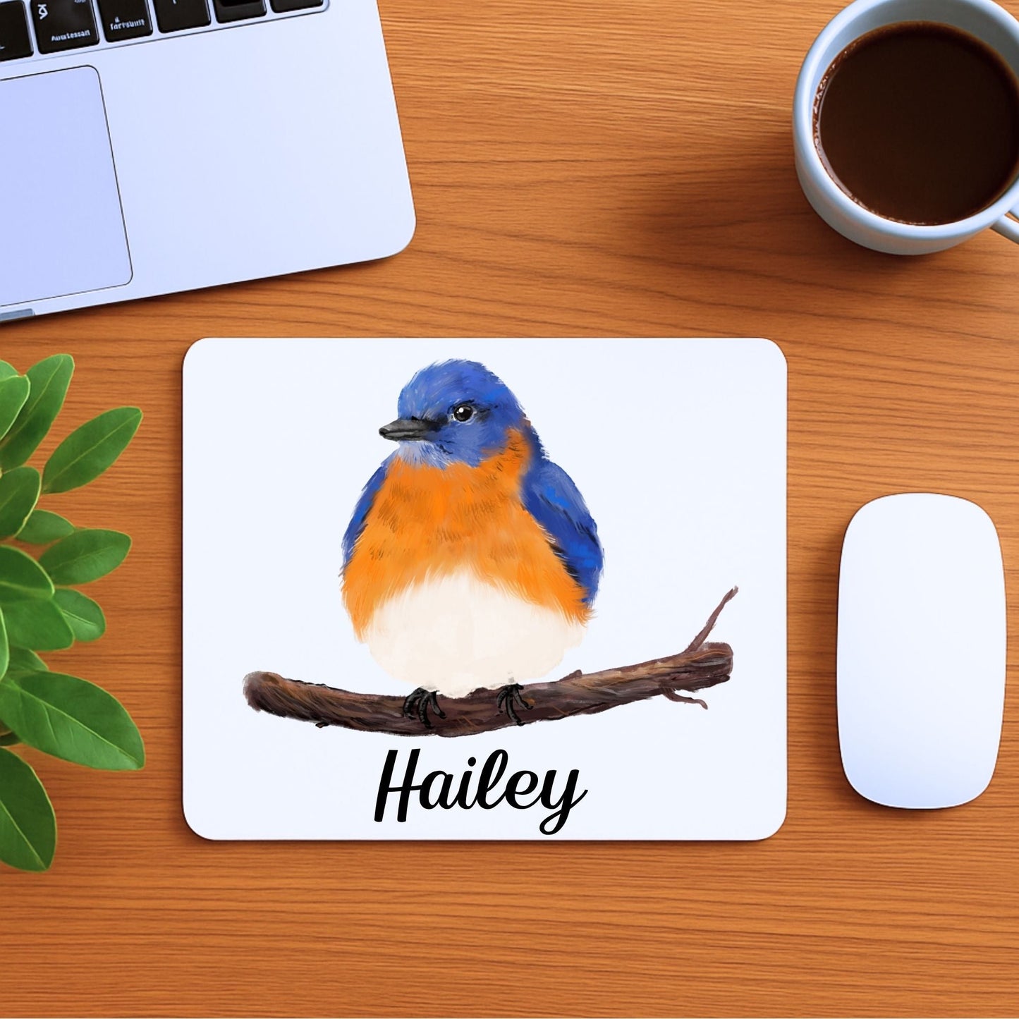 Eastern Bluebird Mousepad - MerikaArt