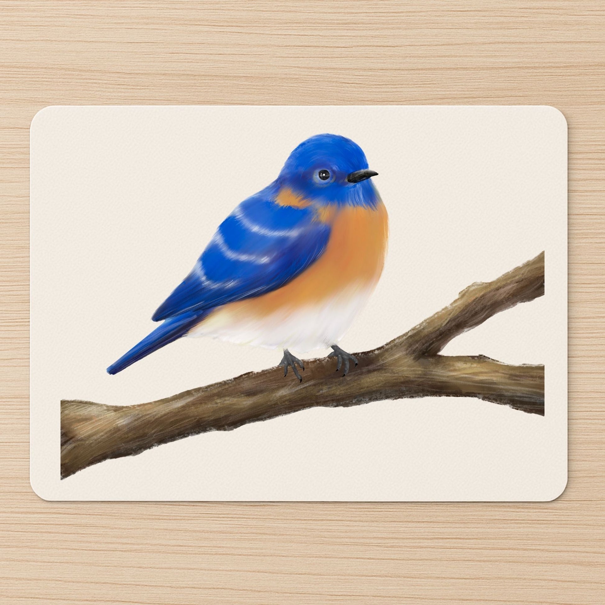 Eastern Bluebird Mousepad - MerikaArt
