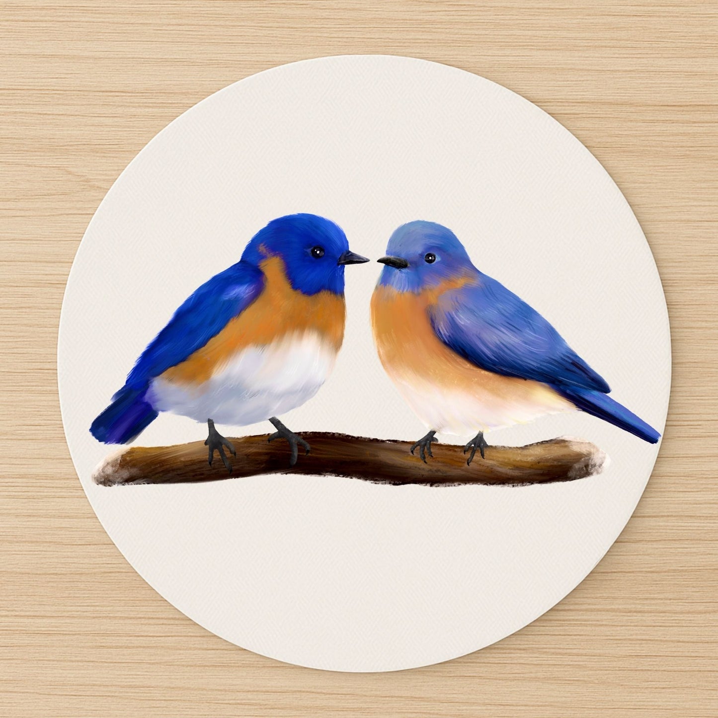 Eastern Bluebird Mousepad - MerikaArt