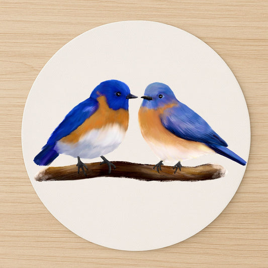 Eastern Bluebird Mousepad - MerikaArt