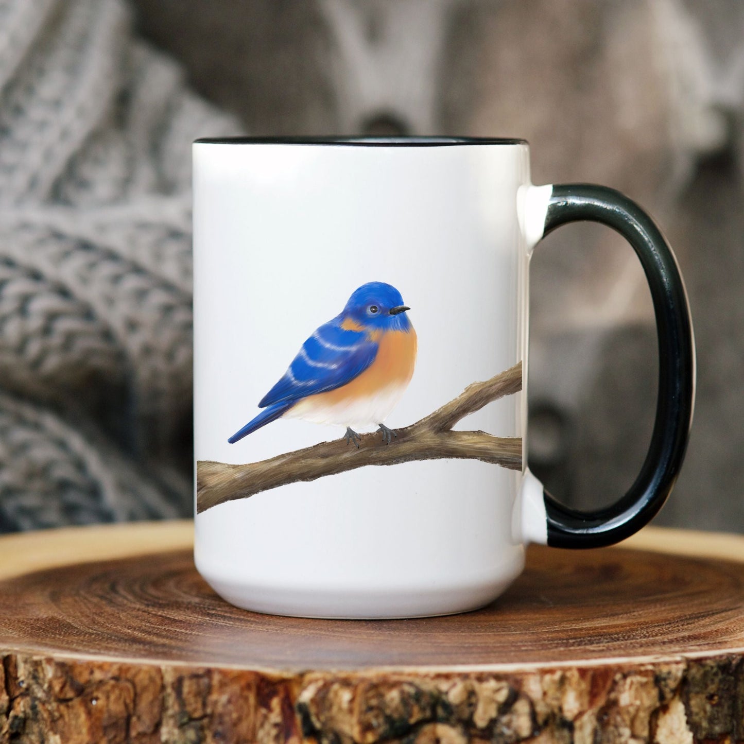 Eastern Bluebird Mug - MerikaArt