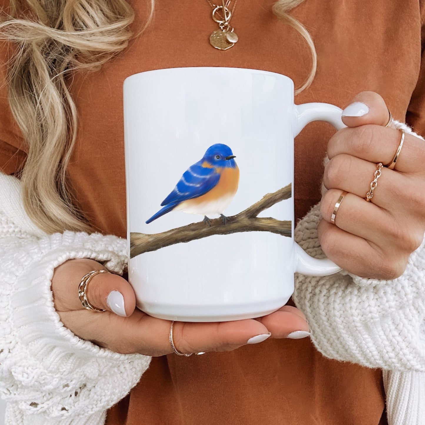 Eastern Bluebird Mug - MerikaArt