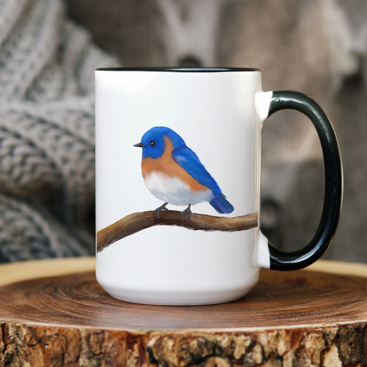 Eastern Bluebird Mug - MerikaArt