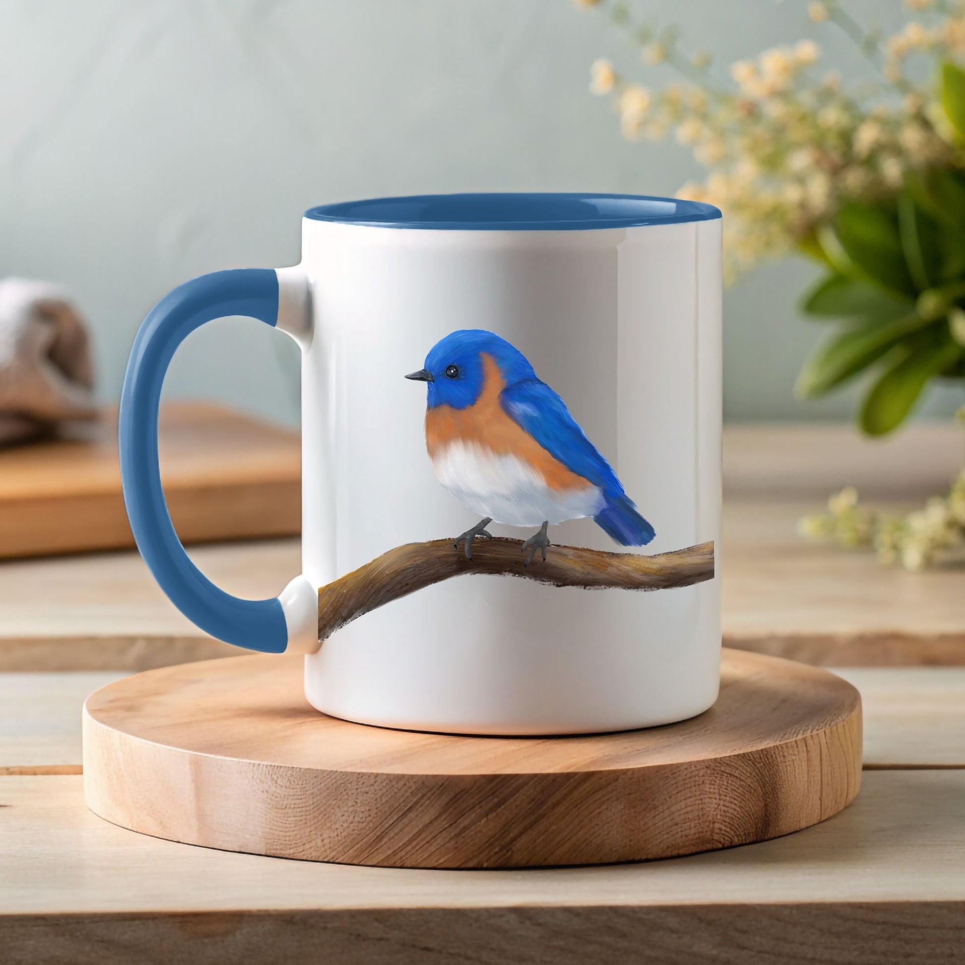 Eastern Bluebird Mug - MerikaArt