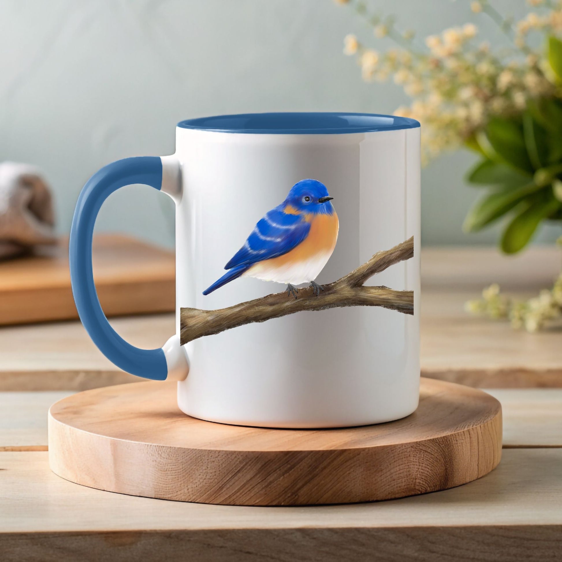 Eastern Bluebird Mug - MerikaArt