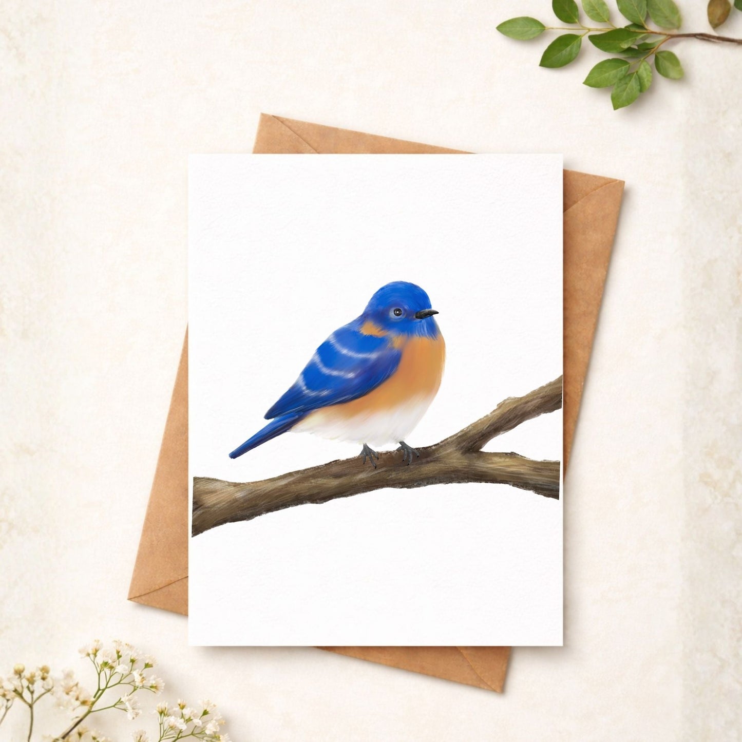 Eastern Bluebird Postcard - MerikaArt