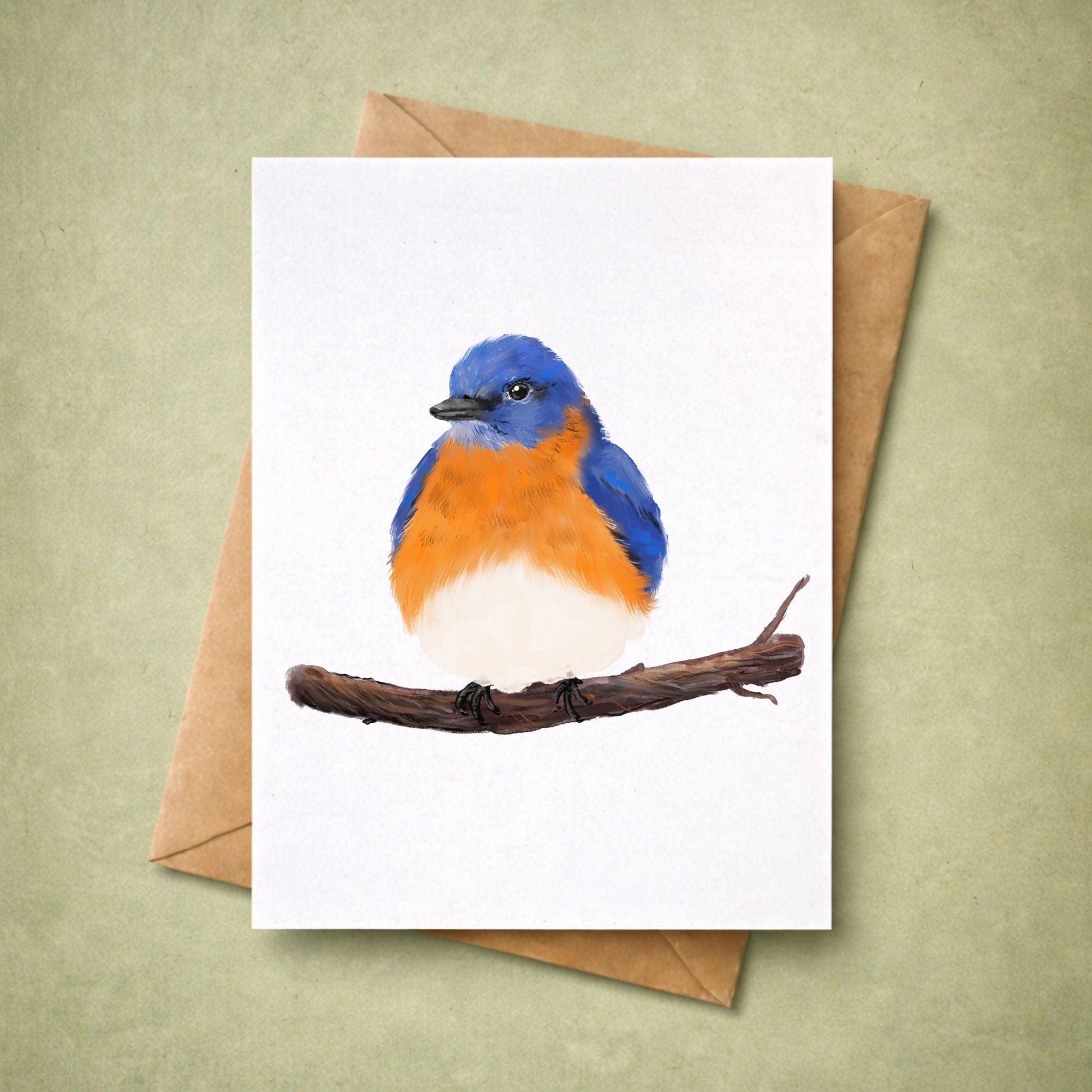 Eastern Bluebird Postcard - MerikaArt