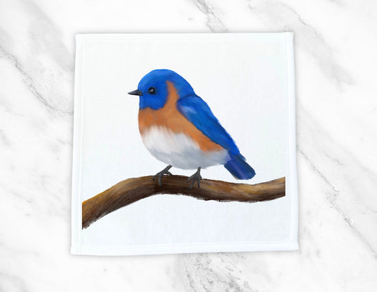 Eastern Bluebird Washcloth – A Beautiful Gift for Bird Lovers - MerikaArt