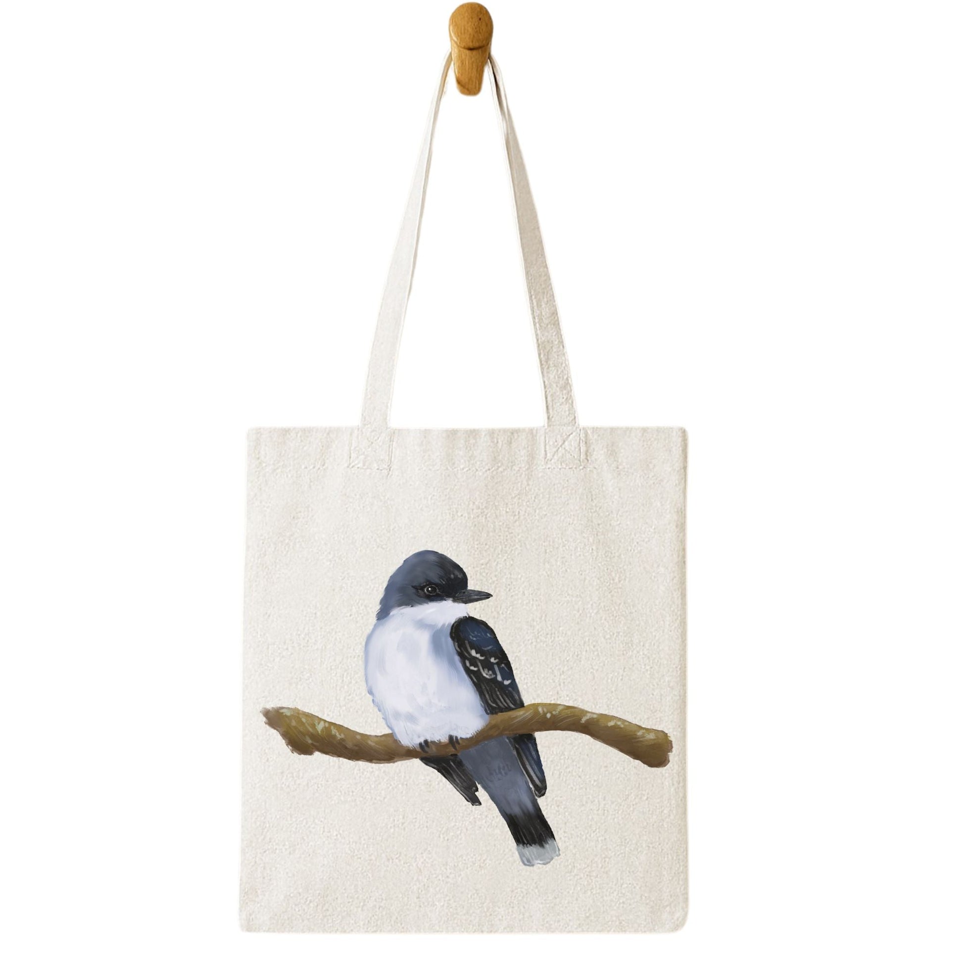 Eastern Kingbird Canvas Tote Bag - MerikaArt