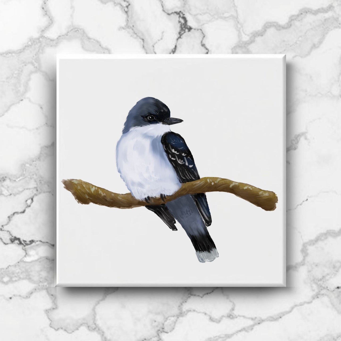 Eastern Kingbird Ceramic Tile - MerikaArt