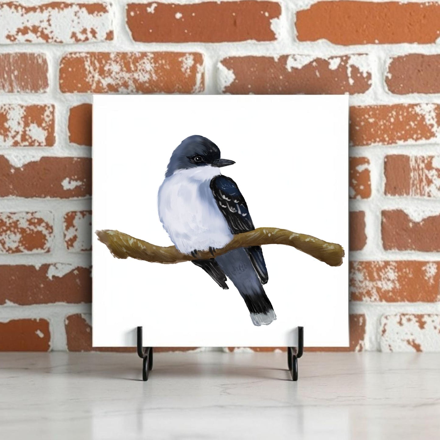 Eastern Kingbird Ceramic Tile - MerikaArt